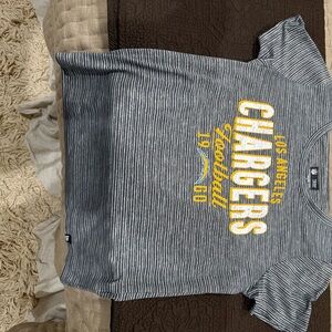 WOMENS LA CHARGERS SHOT SLEEVE T SHIRT - LIKE NEW